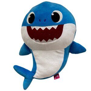 Pink Fong Baby Shark Stuffed Animal Plush Doll Toy Blue 15 Inch No Sound Cute